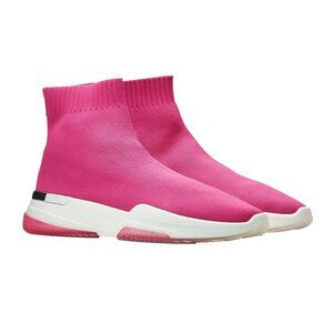 Mallet Womens/Ladies Runner Sock Trainers / Pink
